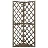 Corner Trellis Grey 50x50x145 cm - Solid Fir Wood Support