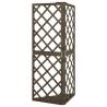 Corner Trellis Grey 50x50x145 cm - Solid Fir Wood Support