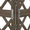 Corner Trellis Grey 50x50x145 cm - Solid Fir Wood Support