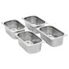 Gastronorm Containers 8 pcs GN 1/4 Stainless Steel – Hipomarket