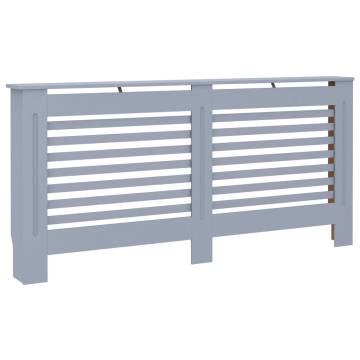 Stylish Anthracite Radiator Cover - 172x19x81.5 cm MDF