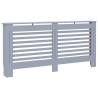 Stylish Anthracite Radiator Cover - 172x19x81.5 cm MDF