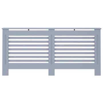 Stylish Anthracite Radiator Cover - 172x19x81.5 cm MDF