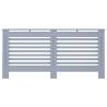 Stylish Anthracite Radiator Cover - 172x19x81.5 cm MDF