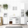 Bathroom Cabinet White 80x33x60 cm Engineered Wood Colour white Quantity in Package 1 Number of Pieces 