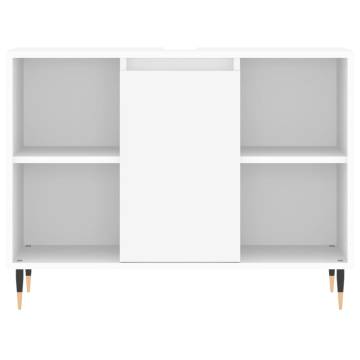 Stylish White Bathroom Cabinet - 80x33x60 cm