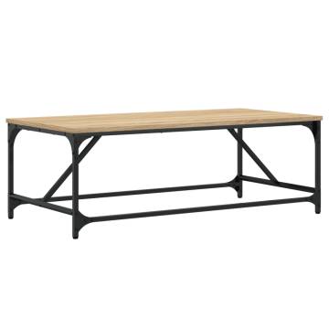 Stylish Sonoma Oak Coffee Table - 100x50x35 cm