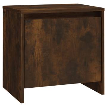 Elegant Smoked Oak Bedside Cabinets - 2 pcs | HipoMarket