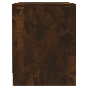 Elegant Smoked Oak Bedside Cabinets - 2 pcs | HipoMarket