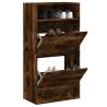 Shoe Cabinet Smoked Oak 60x34x116 Engineered Wood Colour smoked oak Quantity in Package 1 Width 60 cm Number of 