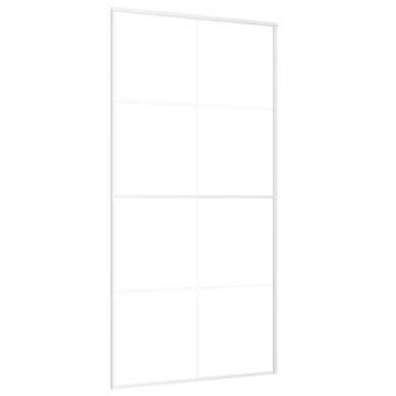 Sliding Door ESG Glass & Aluminium 102.5x205 cm - White