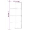 Sliding Door ESG Glass & Aluminium 102.5x205 cm - White