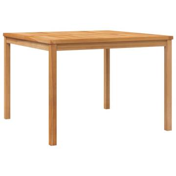 Garden Dining Table 110x110 cm - Solid Teak Wood