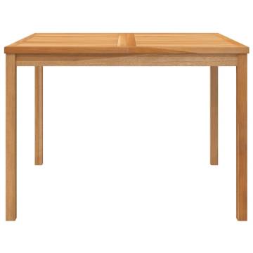 Garden Dining Table 110x110 cm - Solid Teak Wood