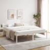 Bed Frame White 180x200cm Super King Size Solid Wood Pine Colour white Size 6ft super king size 