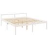 White Super King Size Bed Frame 180x200cm - Solid Pine