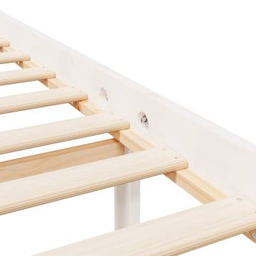 White Super King Size Bed Frame 180x200cm - Solid Pine