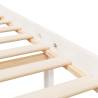 White Super King Size Bed Frame 180x200cm - Solid Pine