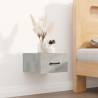 Wall-mounted Bedside Cabinet Concrete Grey 35x35x20 cm Colour concrete grey Quantity in Package 1 