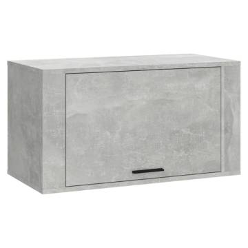 Wall-Mounted Shoe Cabinet Concrete Grey | 70x35x38 cm