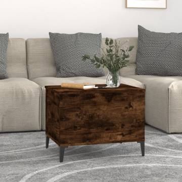 Smoked Oak Coffee Table with Lift-Top - Stylish & Functional