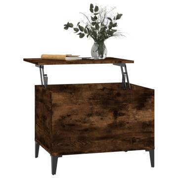 Smoked Oak Coffee Table with Lift-Top - Stylish & Functional