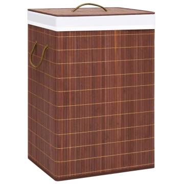 Bamboo Laundry Basket Brown 72 L - Stylish & Functional Storage