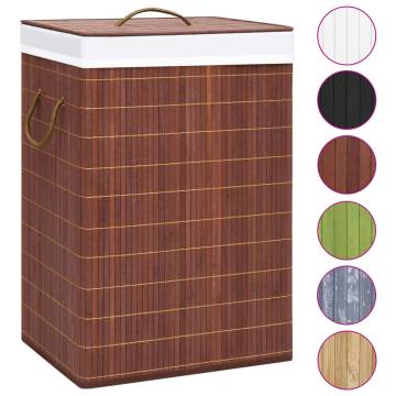 Bamboo Laundry Basket Brown 72 L - Stylish & Functional Storage