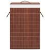 Bamboo Laundry Basket Brown 72 L - Stylish & Functional Storage