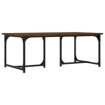 Elegant Brown Oak Coffee Table - 90x50x35 cm | Hipomarket