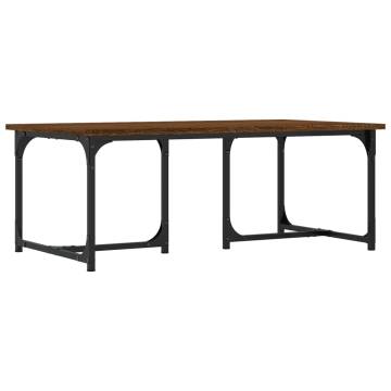 Elegant Brown Oak Coffee Table - 90x50x35 cm | Hipomarket