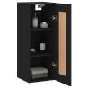 Elegant Wall Mounted Cabinet - Black 34.5x34x90 cm