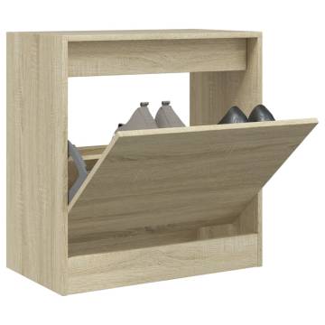 Shoe Cabinet Sonoma Oak - Compact & Durable Storage Solution