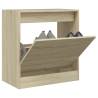 Shoe Cabinet Sonoma Oak 60x34x63.5 cm Engineered Wood Colour sonoma oak Size 60 x 34 x 63.5 cm Quantity in Package 1 Number of 