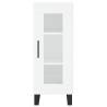 Stylish Highboard in White - Engineered Wood (34.5x34x180 cm)