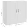 Book Cabinet White 82.5x30.5x80 cm - Stylish & Durable Storage