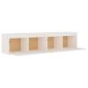 Stylish White Wall Cabinets - 2 pcs Solid Pine | Hipomarket