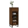 Elegant Brown Oak Shoe Cabinet - 40x36x105 cm | HipoMarket