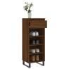 Elegant Brown Oak Shoe Cabinet - 40x36x105 cm | HipoMarket