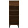 Elegant Brown Oak Shoe Cabinet - 40x36x105 cm | HipoMarket