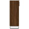 Elegant Brown Oak Shoe Cabinet - 40x36x105 cm | HipoMarket