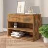 Shoe Bench Smoked Oak - Stylish Storage & Seating - HipoMarket