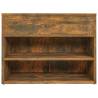 Shoe Bench Smoked Oak - Stylish Storage & Seating - HipoMarket