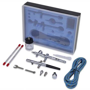 Professional Airbrush Set with 2 Spray Guns for Versatile Art