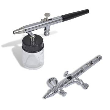 Professional Airbrush Set with 2 Spray Guns for Versatile Art