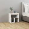 Bed Cabinet White 40x30x40 cm Engineered Wood Colour white Quantity in Package 1 