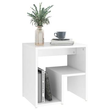 Stylish Bed Cabinet White - 40x30x40 cm Engineered Wood