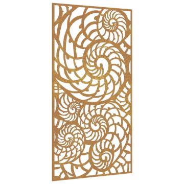 Corten Steel Shell Design Garden Wall Decoration | Hipomarket