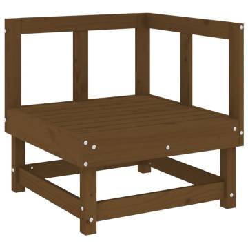 5 Piece Garden Lounge Set | Honey Brown Solid Pine Wood