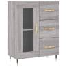 Highboard Grey Sonoma - Stylish Engineered Wood Storage 69.5x34x180cm